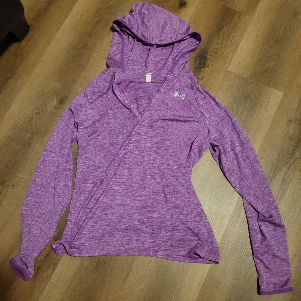Under Armour Women's Heathered Purple Hoodie